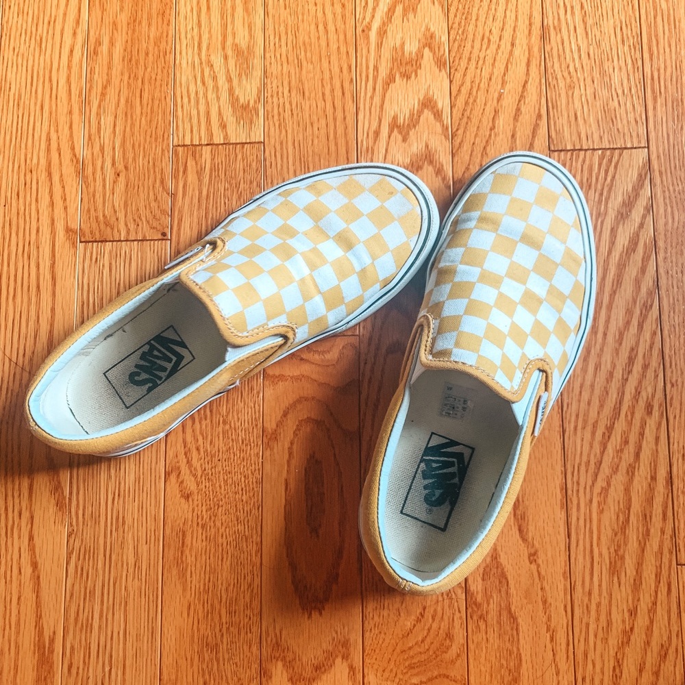 Yellow Checkered Vans